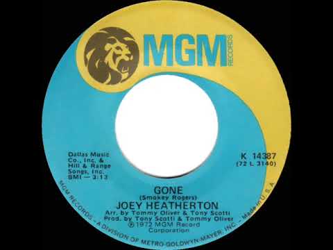 1972 HITS ARCHIVE: Gone - Joey Heatherton (stereo 45)