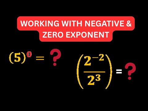 Why 5⁰ = 1? | Zero & Negative Exponents Explained in 60 Seconds!