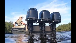 Poor Man's Triple Motor 12 Foot Center Console Bass Boat