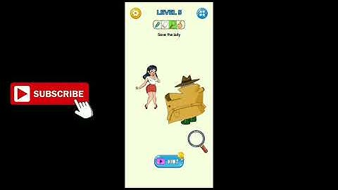Naughty Quiz Brain Out Puzzle  New Update Level 5 Save the lady