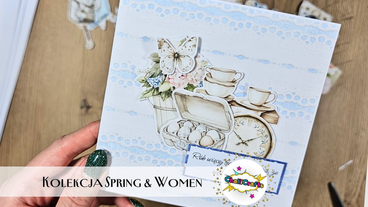 Szybka inspiracja na kartkę w stylu wiejskim | Scrapbooking | @mintaypapers  Cottage Heart |