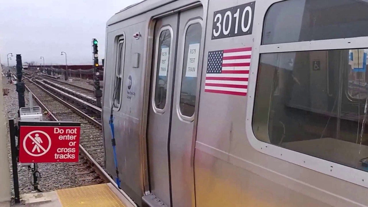 NYC Subway New R179 Test Train At Broad Channel