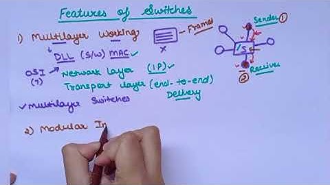 Features of Switches Part 1|Lec 78|computer networks|Ankita Sood