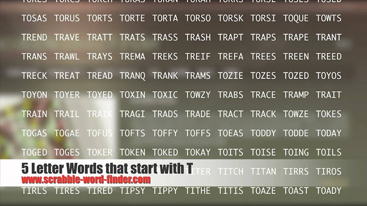 5 letter words that start with toa