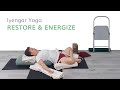 Restorative iyengar yoga recharge and rejuvenate