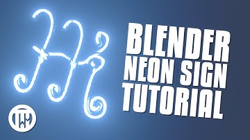 How to Make a Neon Sign in Blender 2.9 Eevee