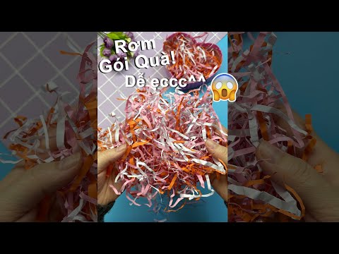 Video Tự Làm Rơm gói quà quá dễ-Đơn giản-Nhanh chóng từ Giấy... - youtube