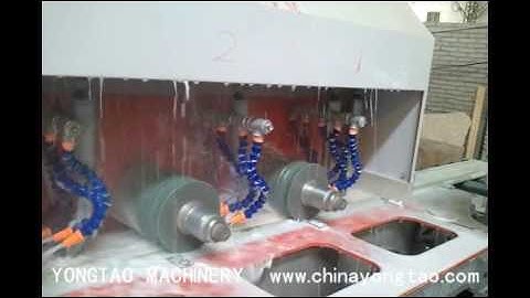 Automatic 8 head stone surface polishing machine