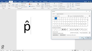 How to type P-HAT in word
