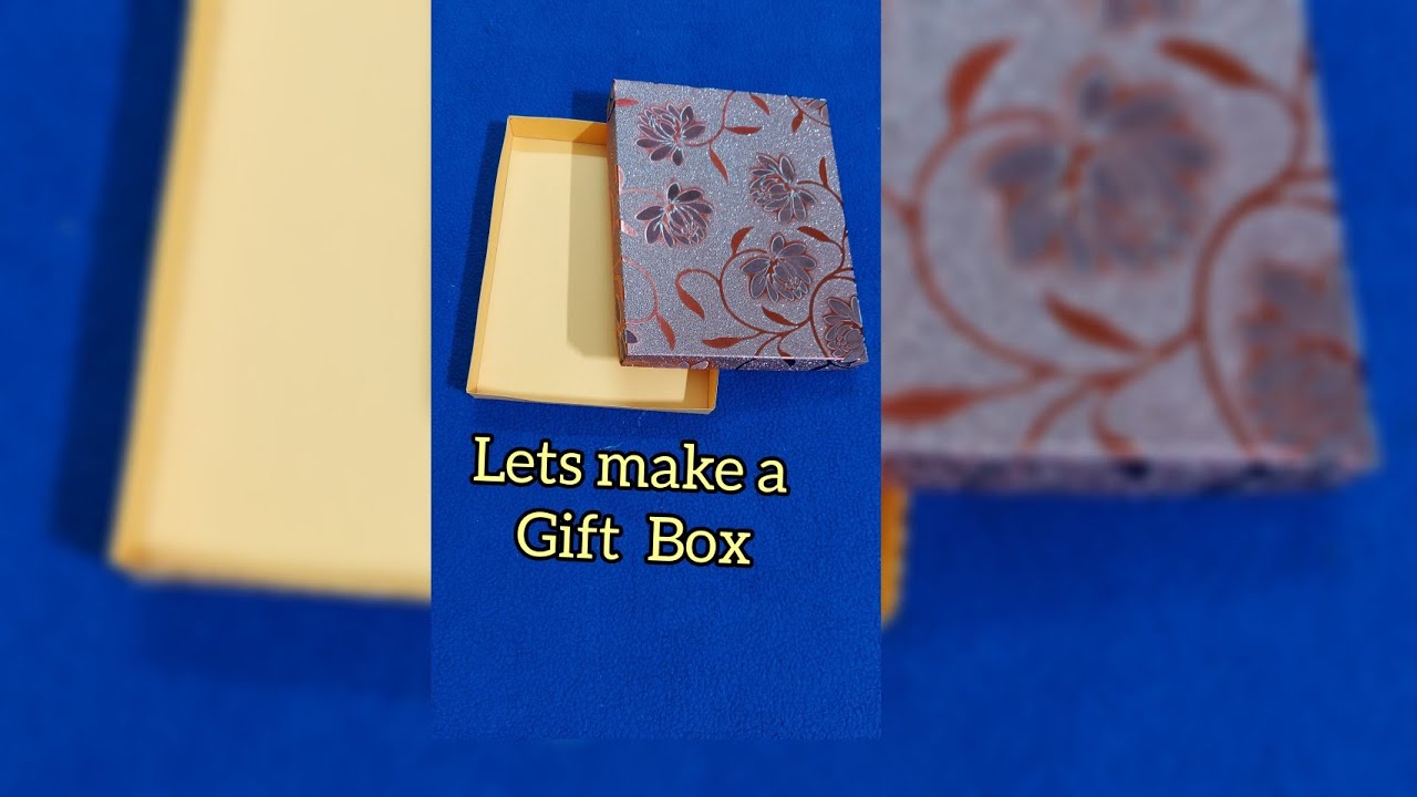 Gift Box Making/Let's Make A Gift Box/ How to make Gift Box at home/Paper box diycrafts YouTube