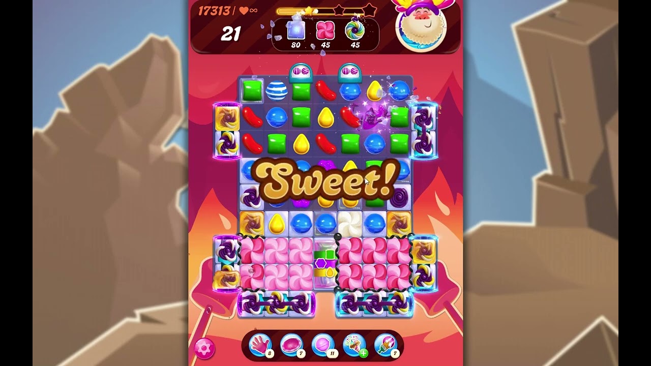 Candy Crush Saga Level 17313 - YouTube