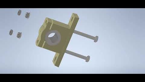 Autodesk inventor exploded view Plummer Block