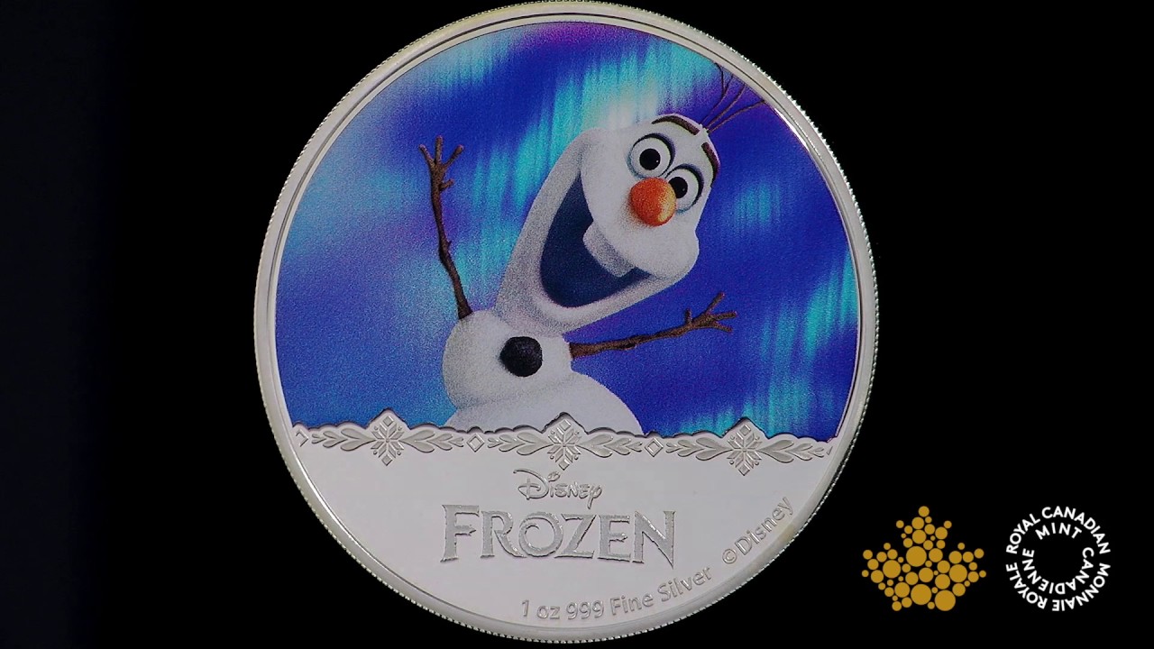 1 oz. Pure Silver Coloured Coin – Frozen: Magic of the Northern