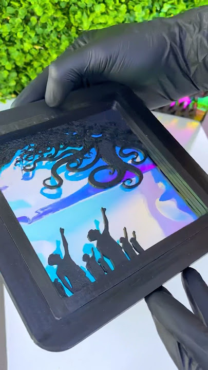 Building a Shimmering Silhouette Portal ✨ | DIY Art Short #art #diy #craft