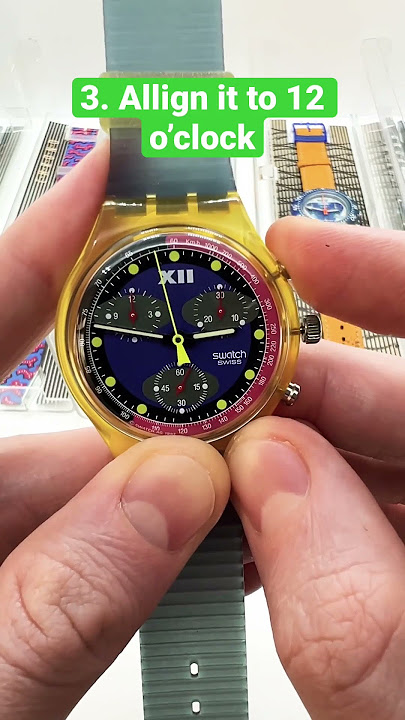 How to Reset a Swatch Chronograph Watch | Allign Calibrate Swatch Chrono Hands at 12 o’clock