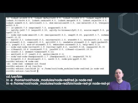 Installing Node RED on an Intel Edison