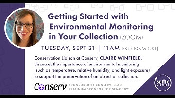 Getting Started wtih Environmental Monitoring in your Collection