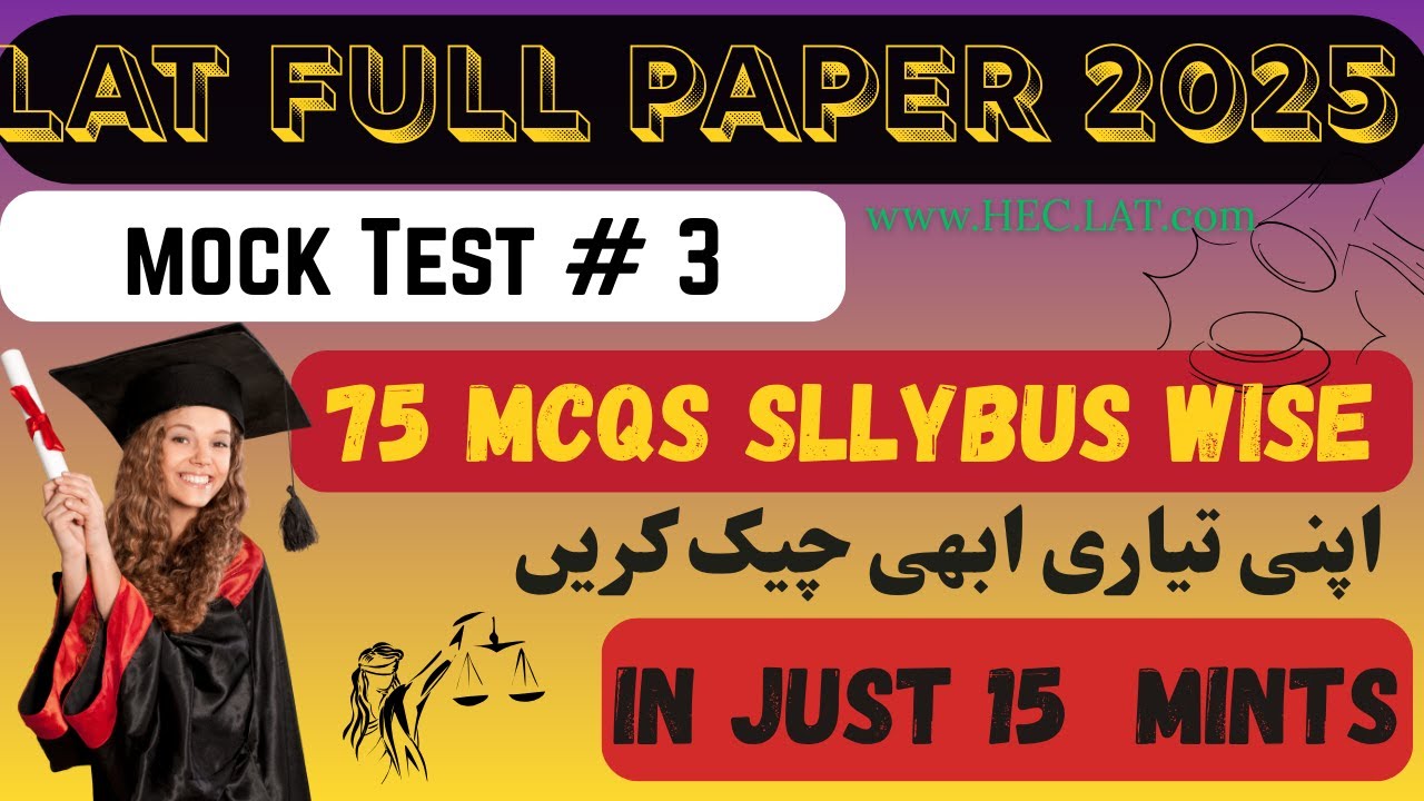 Part 3 – LAT Full Paper Practice | 75 Questions for Law Admission Test 2025