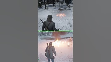 FIRE IN SNOW COMPARISON (RDR2 VS DAYS GONE)