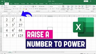 How to Raise a Number to a Power in Excel | Use POWER Function