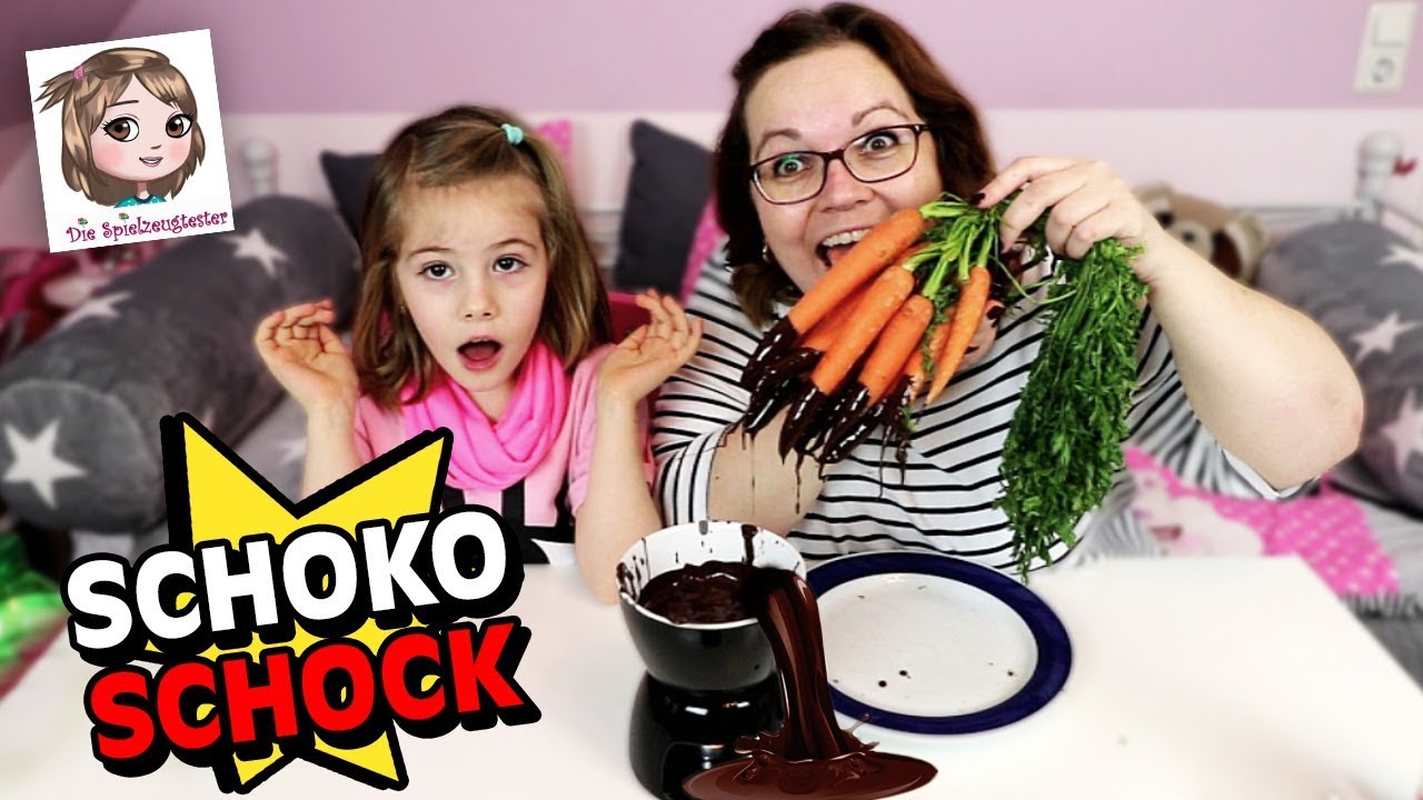 SCHOKOLADEN FONDUE CHALLENGE 🍫 Wird es lecker oder eklig? Kann man das so essen?