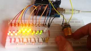 Famous Physical Computing - Week 1 - 20xLED,Potentiometer Profile