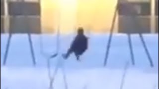 is this person in a swing facing the CAMERA or the BUILDING? viral Tik Tok