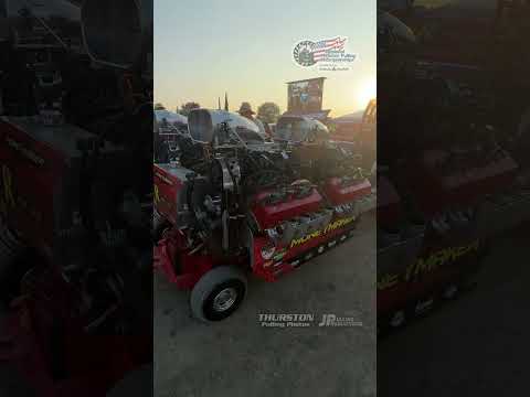 "Money Maker" Modified Tractor start up at the 2025 National Tractor Pulling Championships