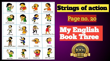Strings of Action /std3/My english book Three page no. 20