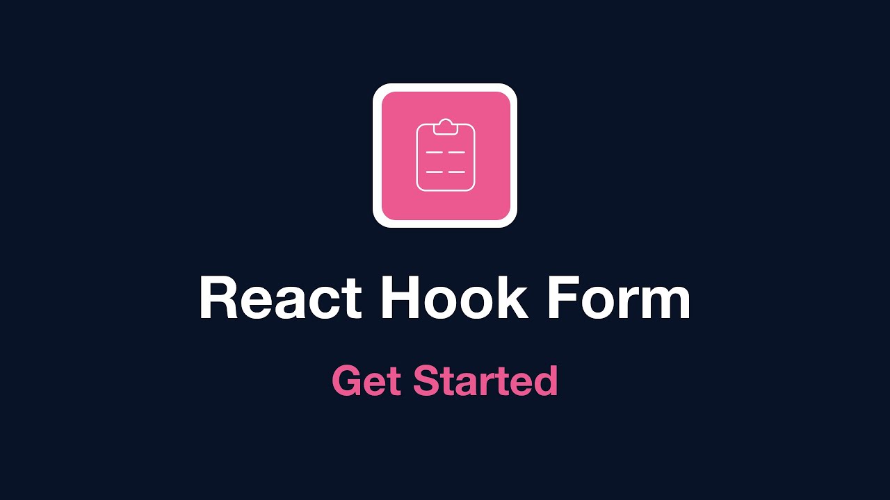 Get Started | React Hook Form - Simple React forms validation
