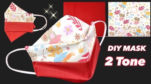 DIY Face Mask 2 TONE | Breathable 3D Face Mask Sewing Tutorial at Home | Very Beautiful & Cute MASK