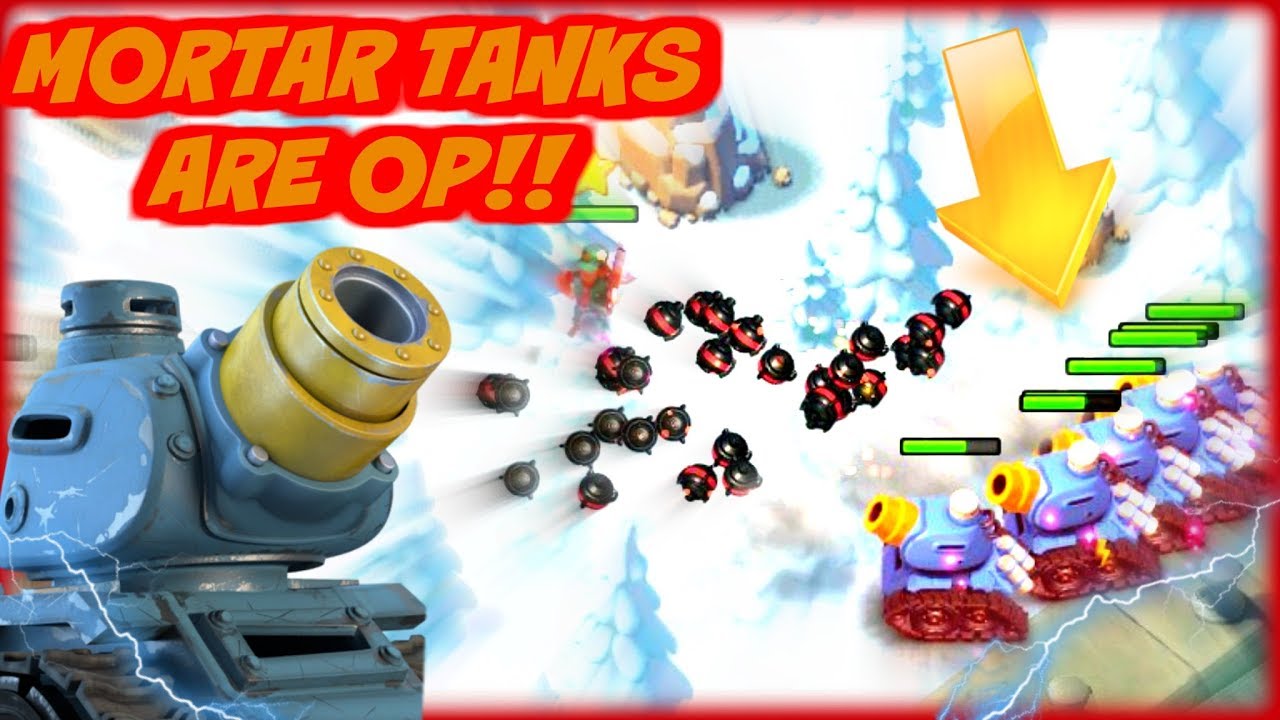 RAINMAKERS TOO STRONG?! MORTAR TANKS IN BOOM BEACH! YouTube