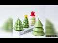 Christmas Tree Silicone Candle Mold Xmas Ornament Snowman Craft Molds DIY Soap Resin Plaster Making