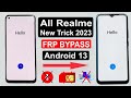 REALME FRP BYPASS ANDROID 13 | NEW TRICK 2023 | REALME GOOGLE LOCK BYPASS ANDROID 13 | REALME FRP |