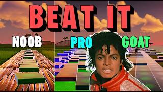 Michael Jackson - Beat It - Noob vs Pro vs Goat (Fortnite Music Blocks) ft. @lights3324