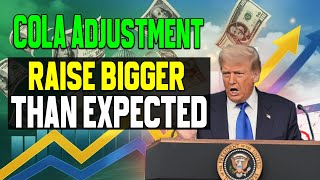 HUGE NEWS: COLA Adjustment SURPRISE for 2026 — Bigger Than Expected!