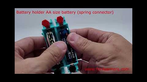 Battery holder AA size battery (Spring connector)