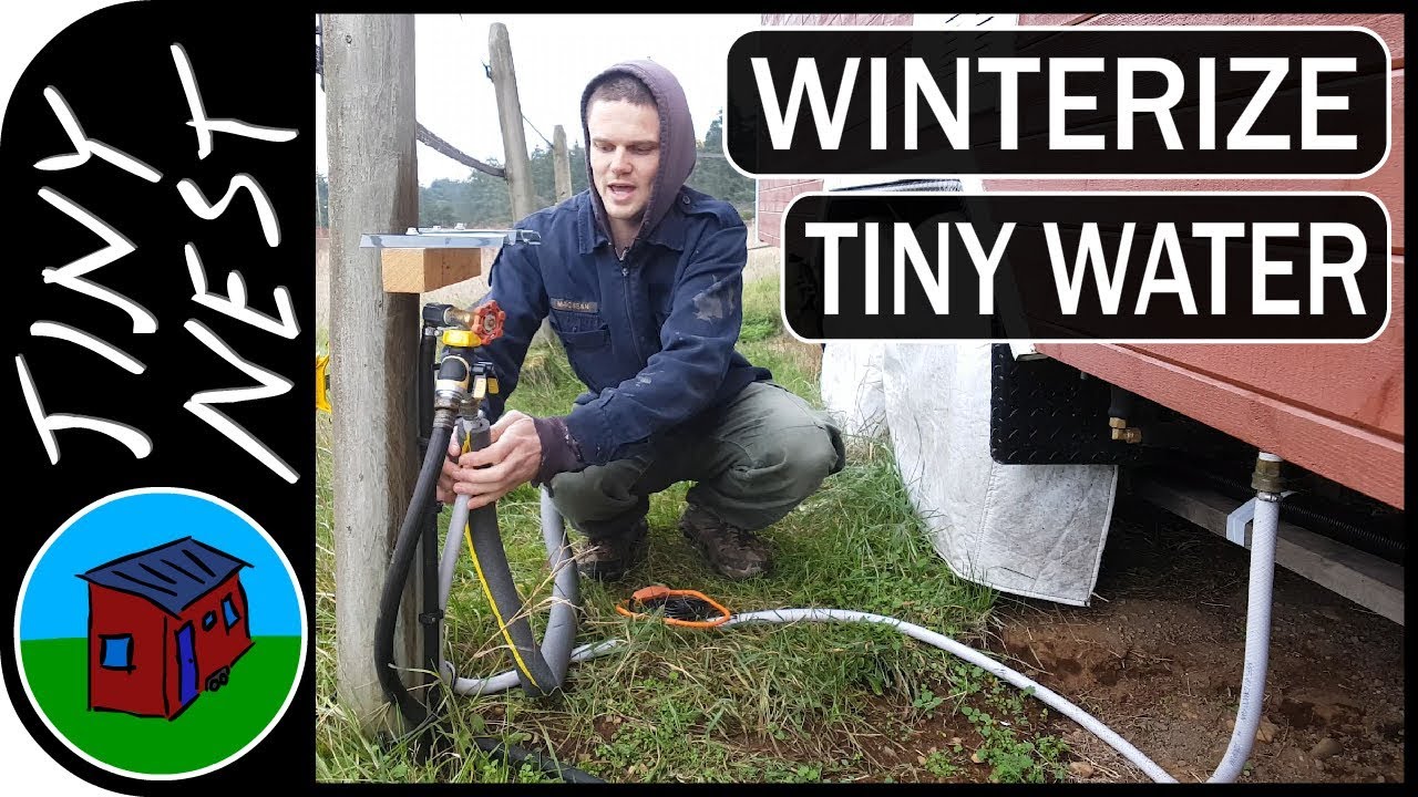 Winterizing Tiny House Water Supply YouTube