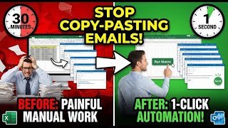 Stop Copy-Pasting Emails! Use Excel to AUTOMATE your work