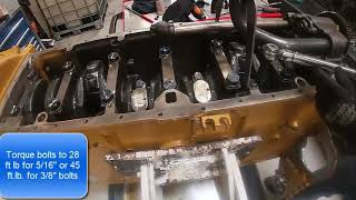 Cat 3406 oil pump installation and checking gear backlash