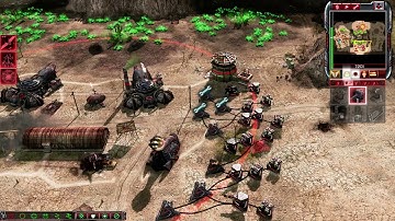 🔴⁴ᴷ⁶⁰ C&C 3 Tiberium Essence 2.0 Mod | NOD vs GDI HARD AI | Barstow Badlands