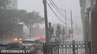 Hail, Thunderstorm and Lighting in NYC