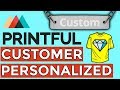 Set Up Customers Personalize Tool for Custom Jewelry and Shirts on Printful and Etsy