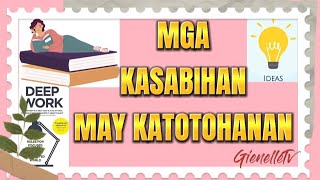 MGA KASABIHAN NA MAY MABUBUTING ARAL AT KATOTOHANAN GABAY MO SA BUHAY.@Gienelltv #quotes #life