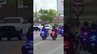 Oklahoma trooper killed in crash honored with procession to funeral home