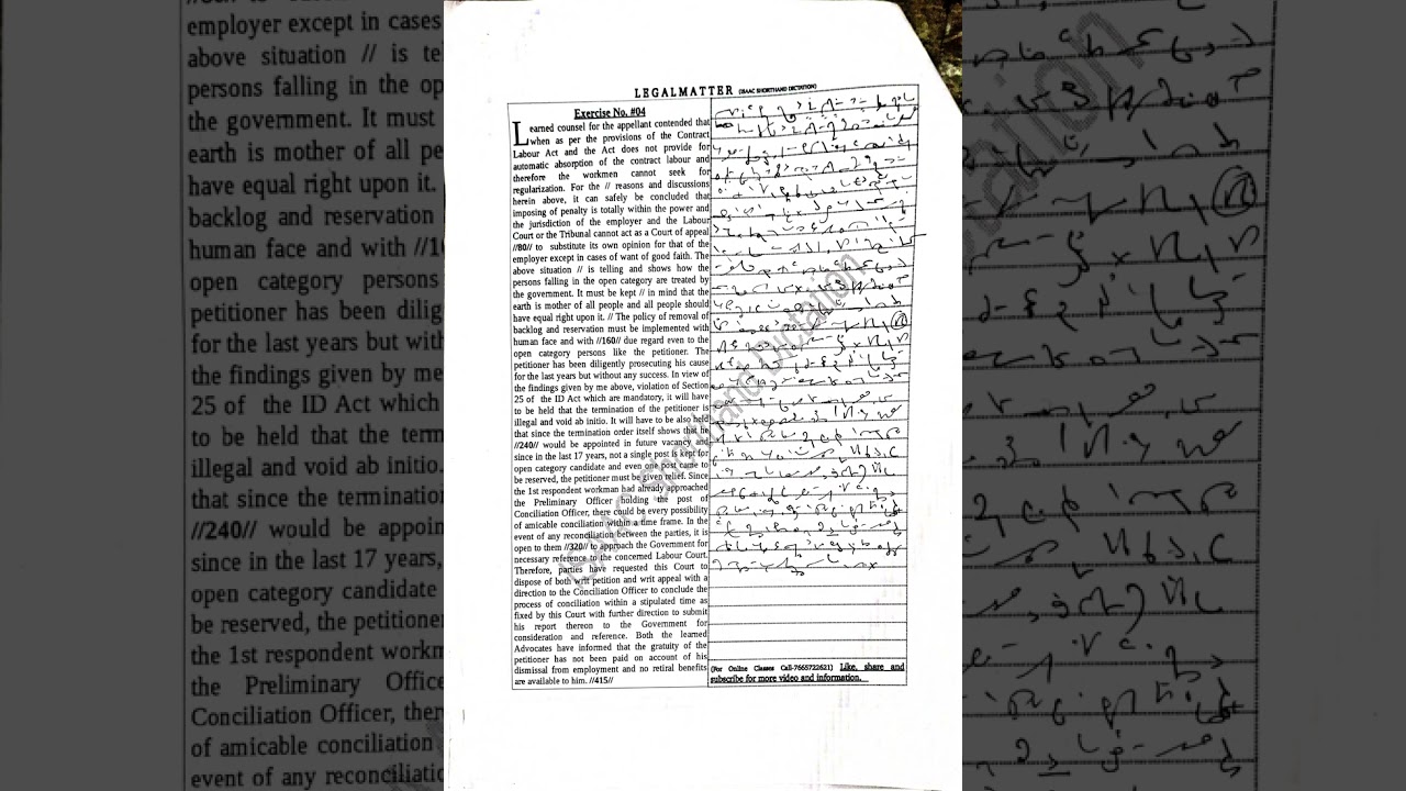 Legal Matter dictation || Ex-04 || @80WPM || Total Words 400 || For courts exam 