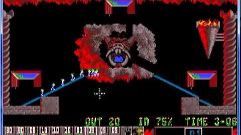 Lemmings 1 Taxing Level 26 Triple Trouble