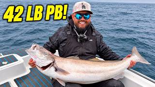 My Biggest White Seabass Ever—This Strike Was VIOLENT!