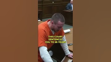 man gets sentenced to 26 years and panics uncontrollably #sentences #court