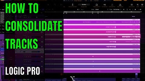 How to Consolidate Tracks : Logic Pro
